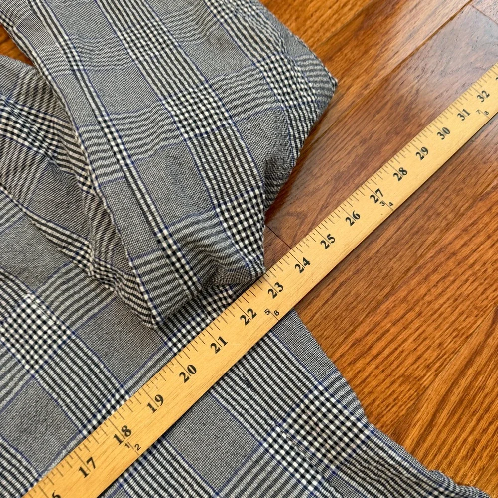 Tailorbyrd Blazer Mens 46R Gray Blue Glen Plaid Stretch Unstructured Textured